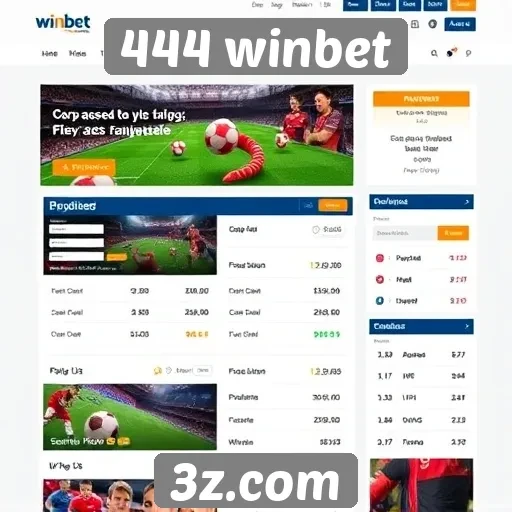 Navegação e usabilidade do site 444 winbet